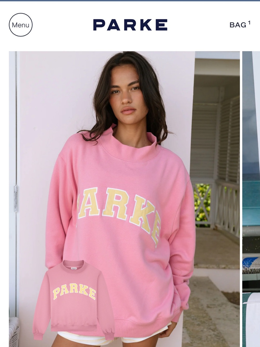 Brand new PARKE mockneck in Starburst  - XXL